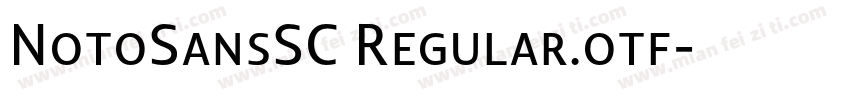 NotoSansSC Regular.otf字体转换